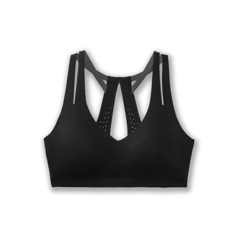 Brooks Women's Dare Strappy Running Bra - Black (ZJVD72914)